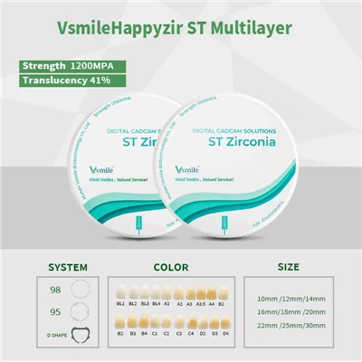 Vícevrstvý zirkonový disk Vsmile ST